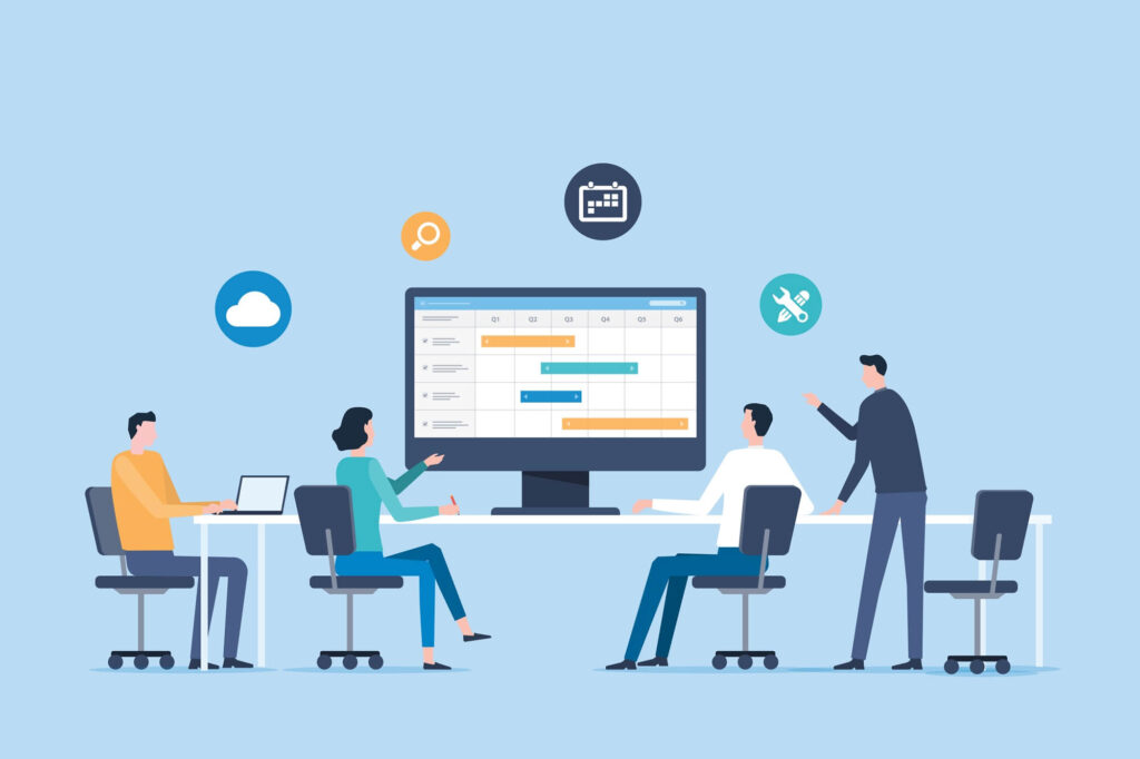 システム開発のスケジュール表